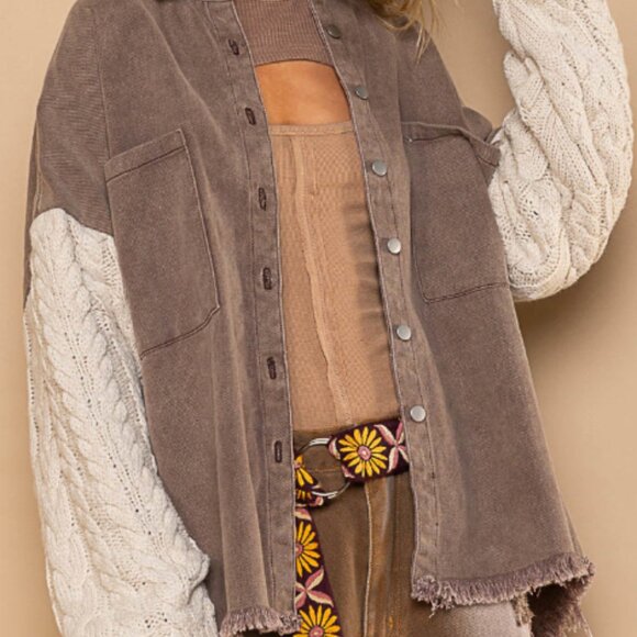 #109 POL Jacket with Sweater Sleeves - Picture 3 of 8